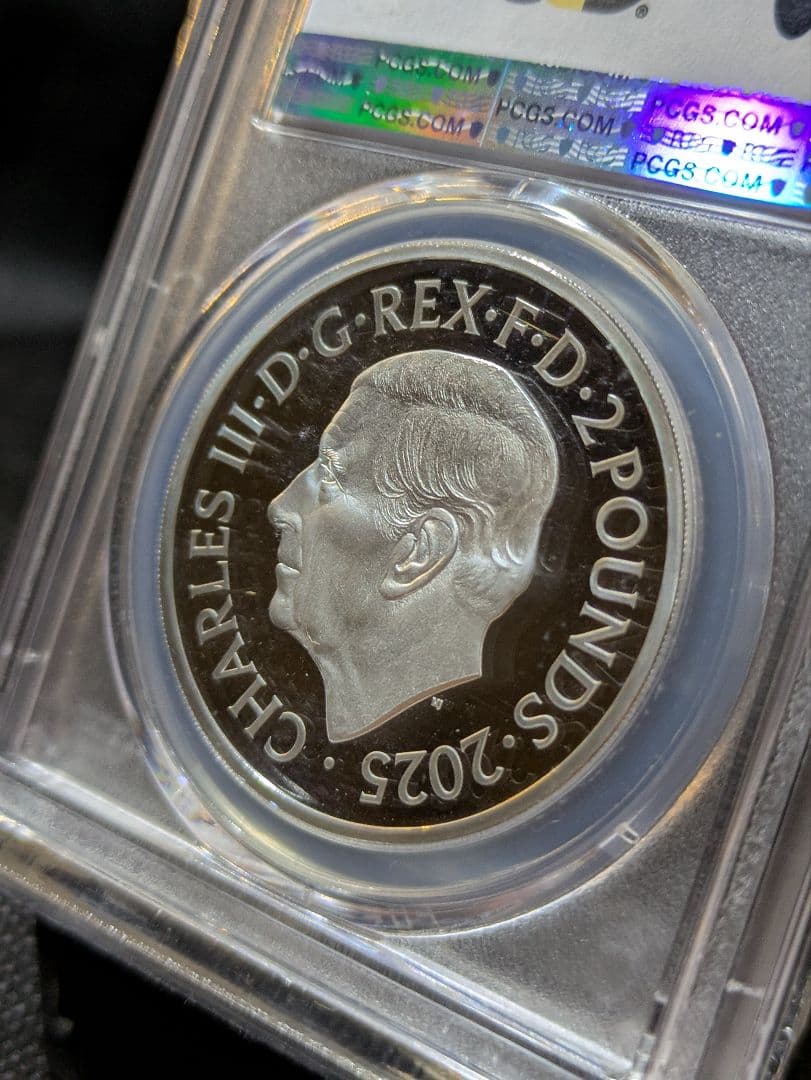 【国内入手困難！】最高鑑定PF70　英国王立造幣局ジョン・レノン　カラー銀貨