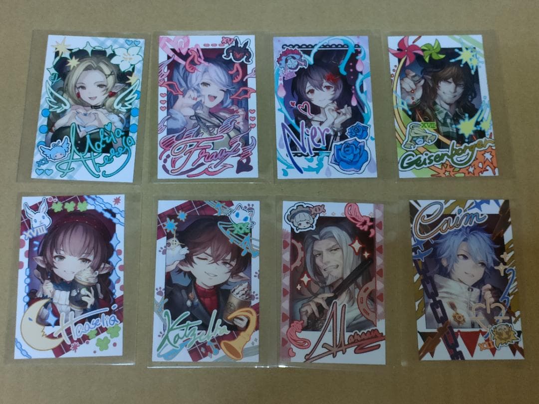 グラブルフェス２０２５ 十賢者フォト風カード 8枚セット　チェキ