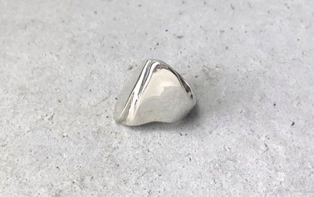 メキシコ製 ビンテージ ウェーブ シルバーリング ボーンカフMEXICO 925