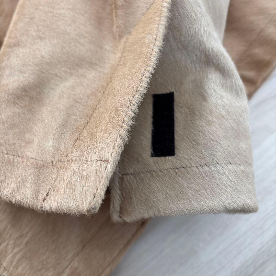 CASUAL プラダ　PRADA ハラコJKT レザーJKT ファー付き