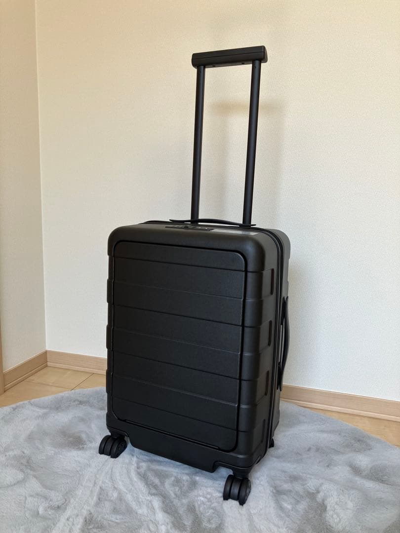 【未使用】無印良品　バーを自由に調節できる　フロントオープンキャリーケース