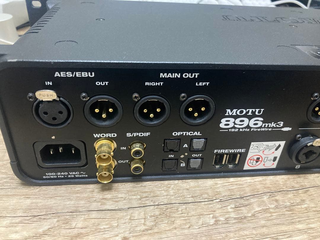 メンテ済　Motu 896 Mk3 インターフェース