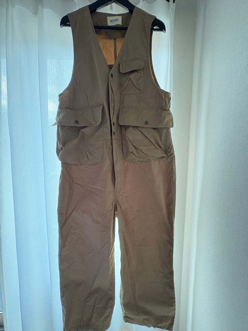 BEAMS BOY コットンウェザーハンティングベスト オールインワン 24AW