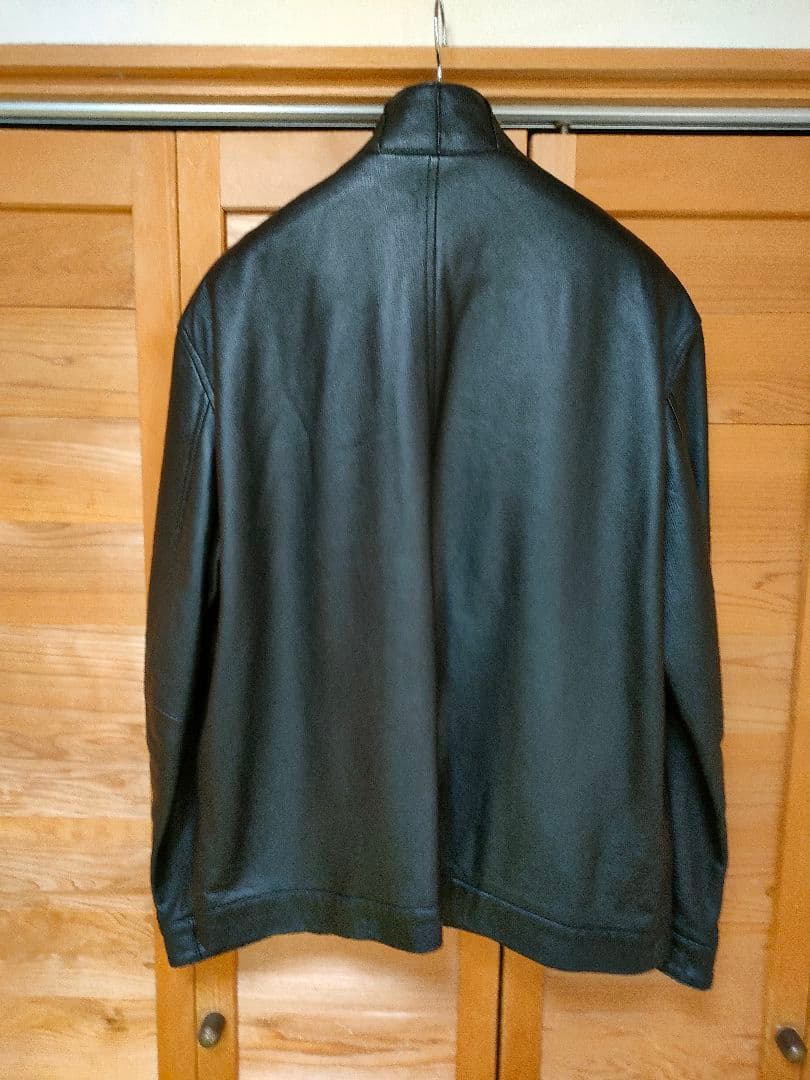 黒のレザージャケット　　　　羊本革