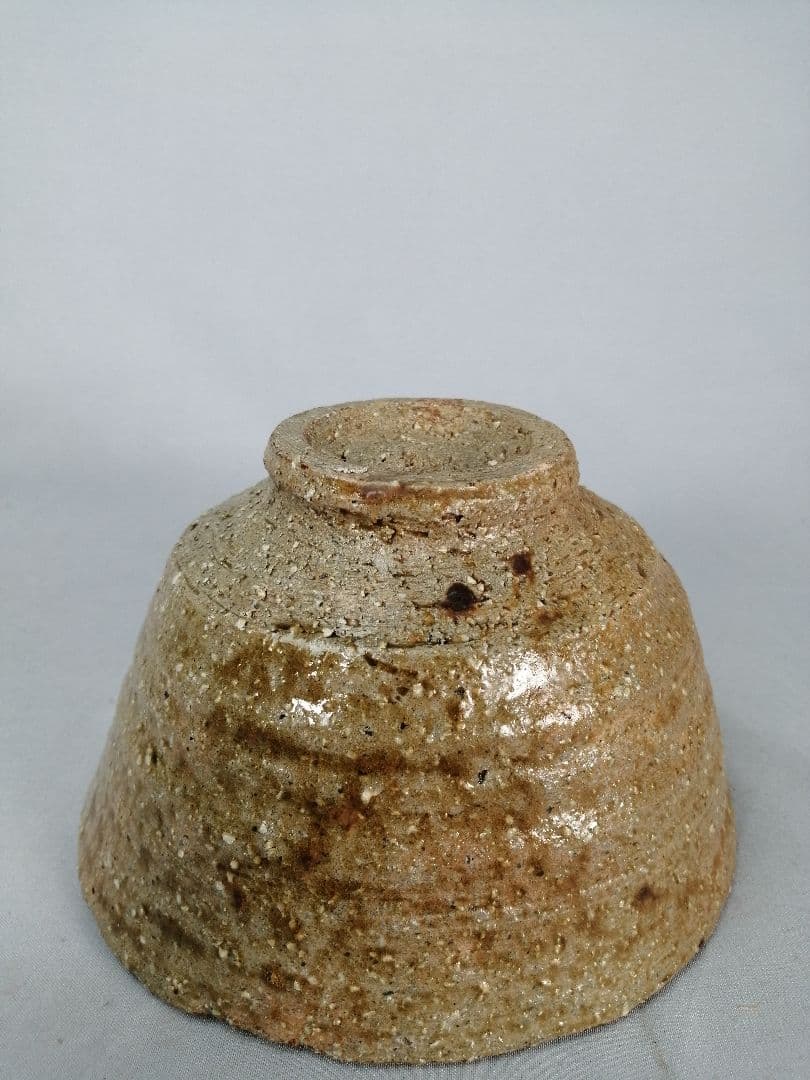 【茶道具】平安周平造　模黃伊羅保茶碗　茶碗A673