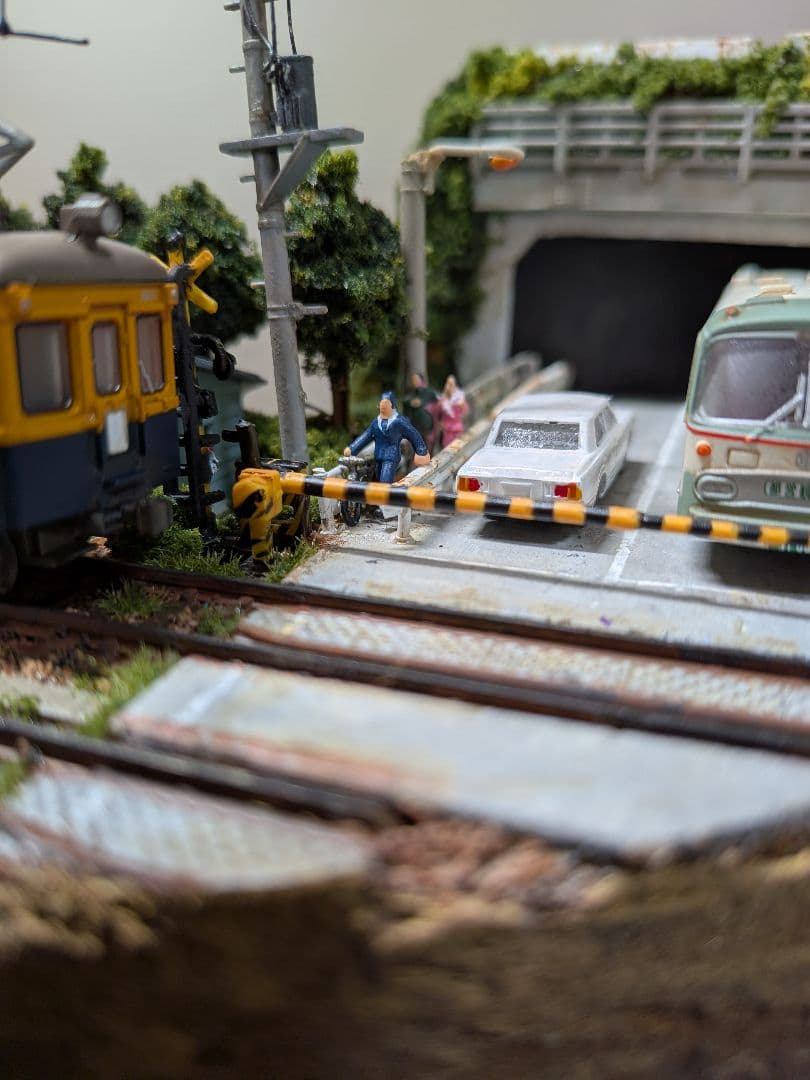 No.63鉄道Nゲージジオラマ車両、バス、車付き
