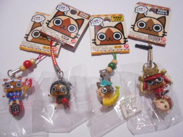 モンハン アイルー 根付 ストラップ 40点セット