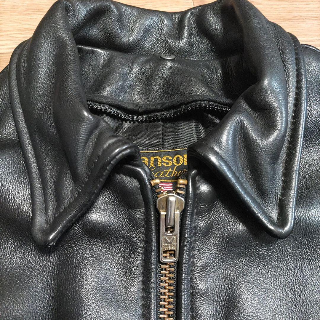 【40サイズ】VANSON シングルライダース　レザージャケット