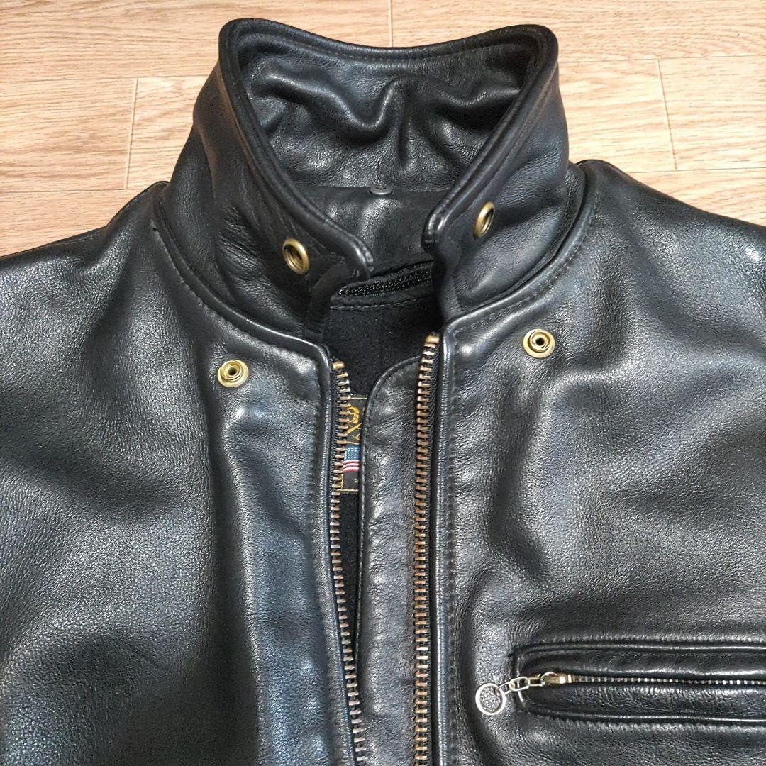 【40サイズ】VANSON シングルライダース　レザージャケット