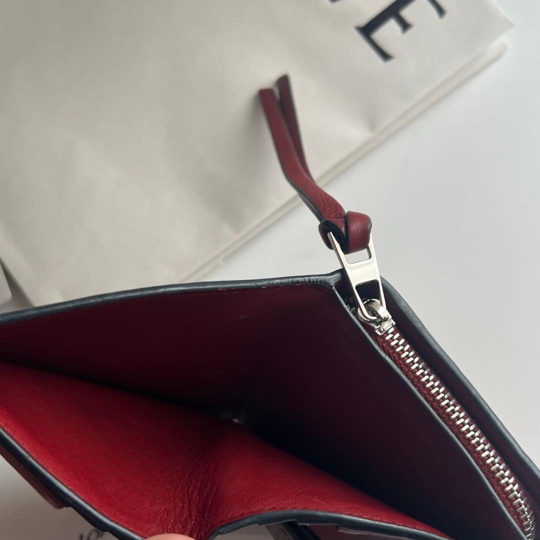 64 美品 LOEWE ロエベ 2つ折り財布