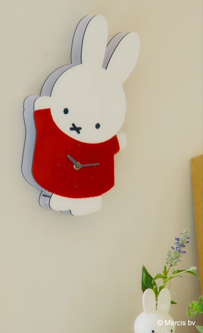 studioCLIP 手振り壁掛け時計[Dick Brunaコラボ]　ミッフィー