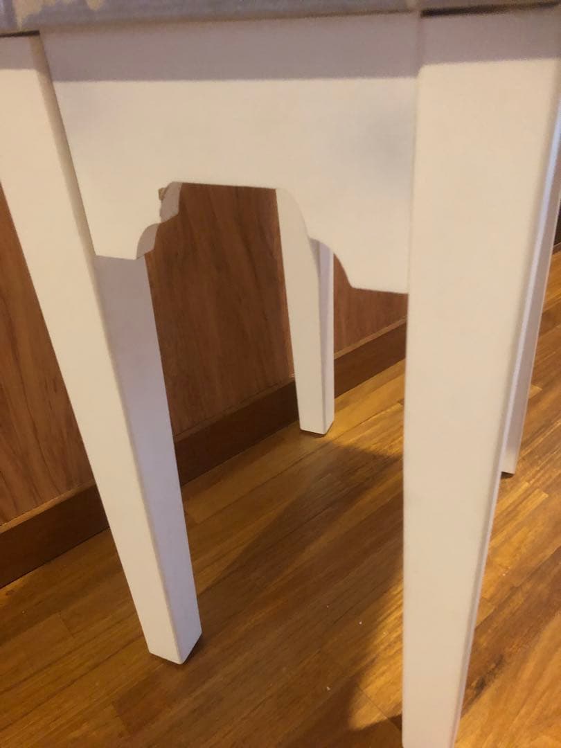 大輪花♦️豪華 シルバー×ホワイト♦️高級ヴィンテージ♦️希少 和柄スツール♦️送料込