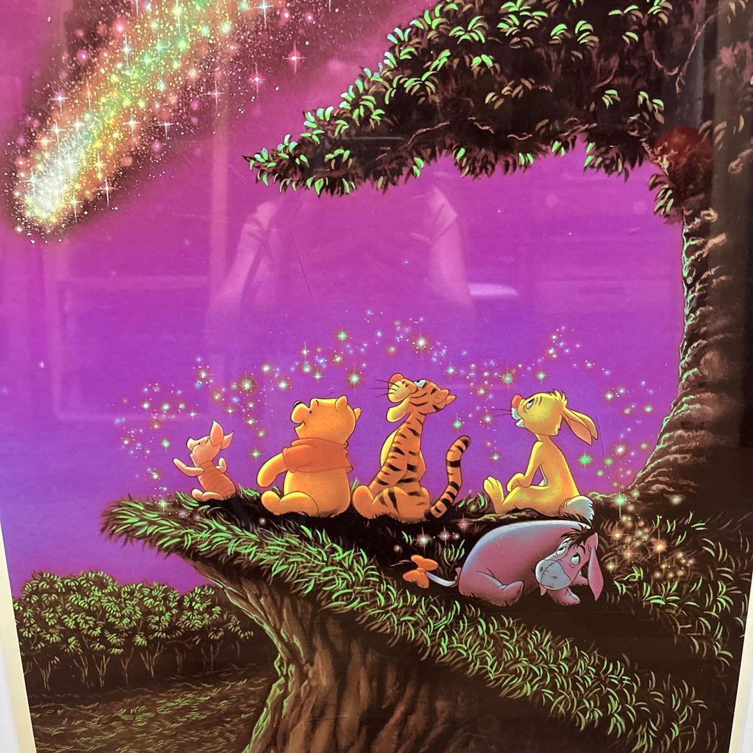 くまのプーさん　星空絵画　お引取のみ
