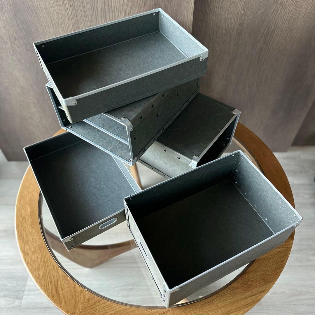 【廃盤品】 MUJI無印良品 硬質パルプ引出し2段&1段タイプ 2個セット