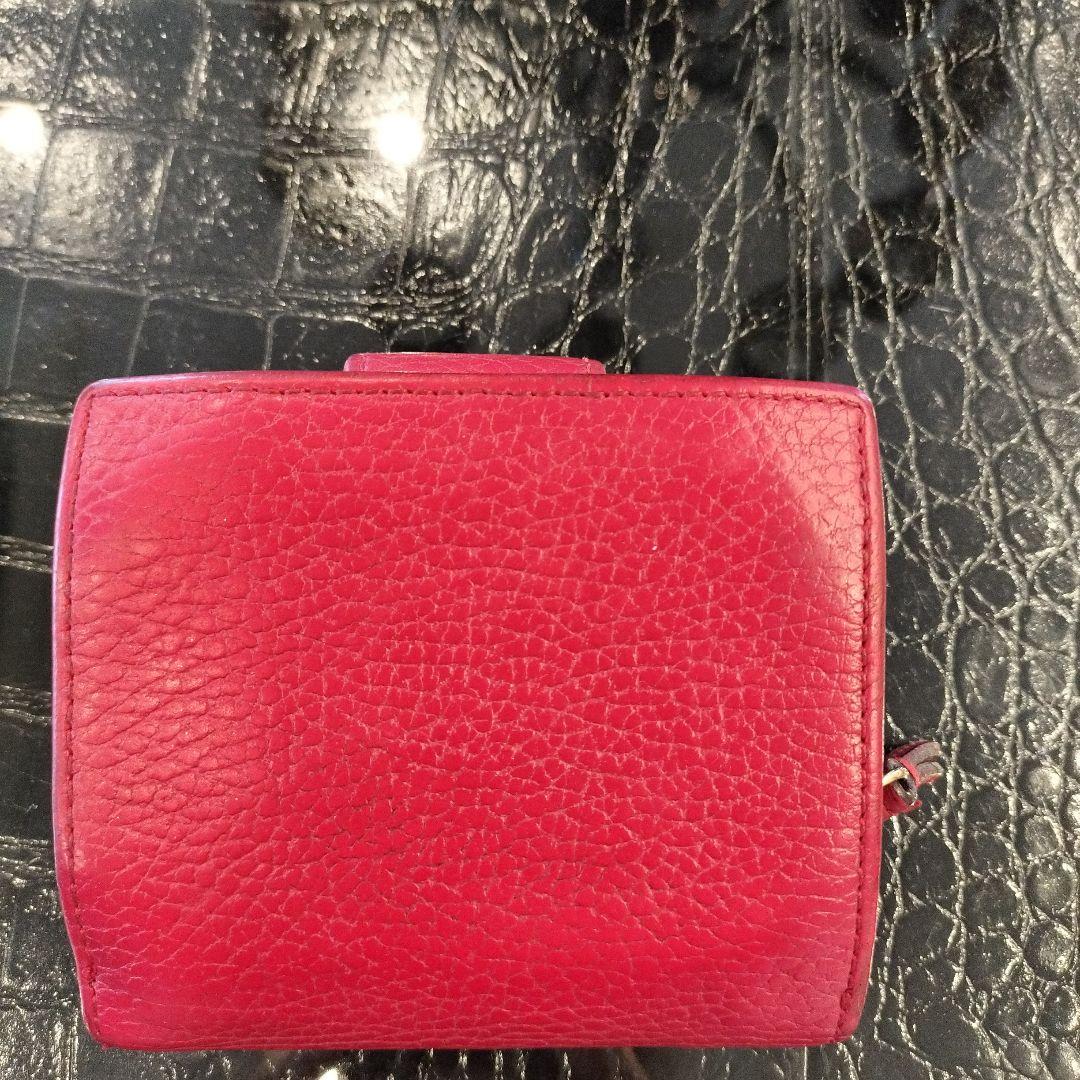 GUCCI GUCCI GG マーモント コンパクトウォレット レッド