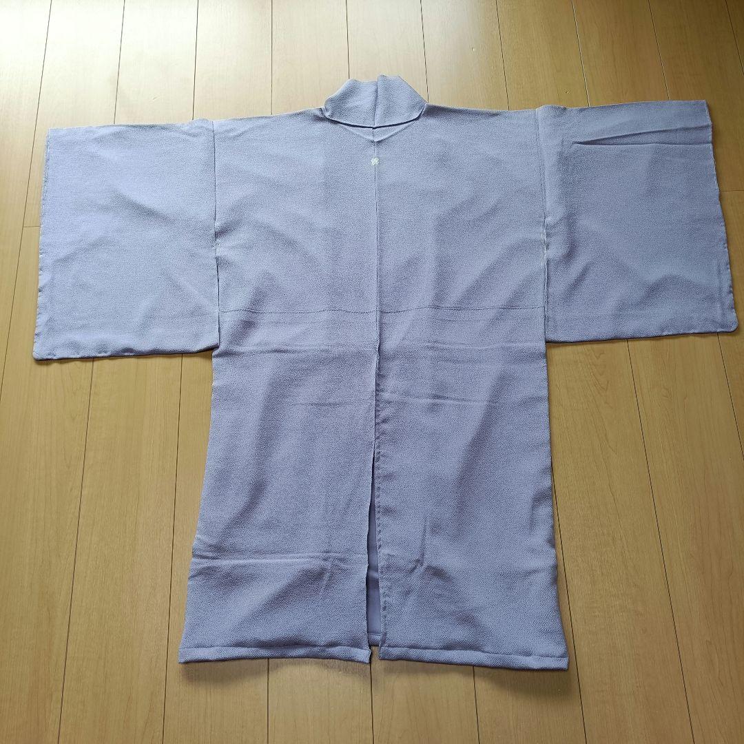 弓道　着物　袷　正絹　一つ紋