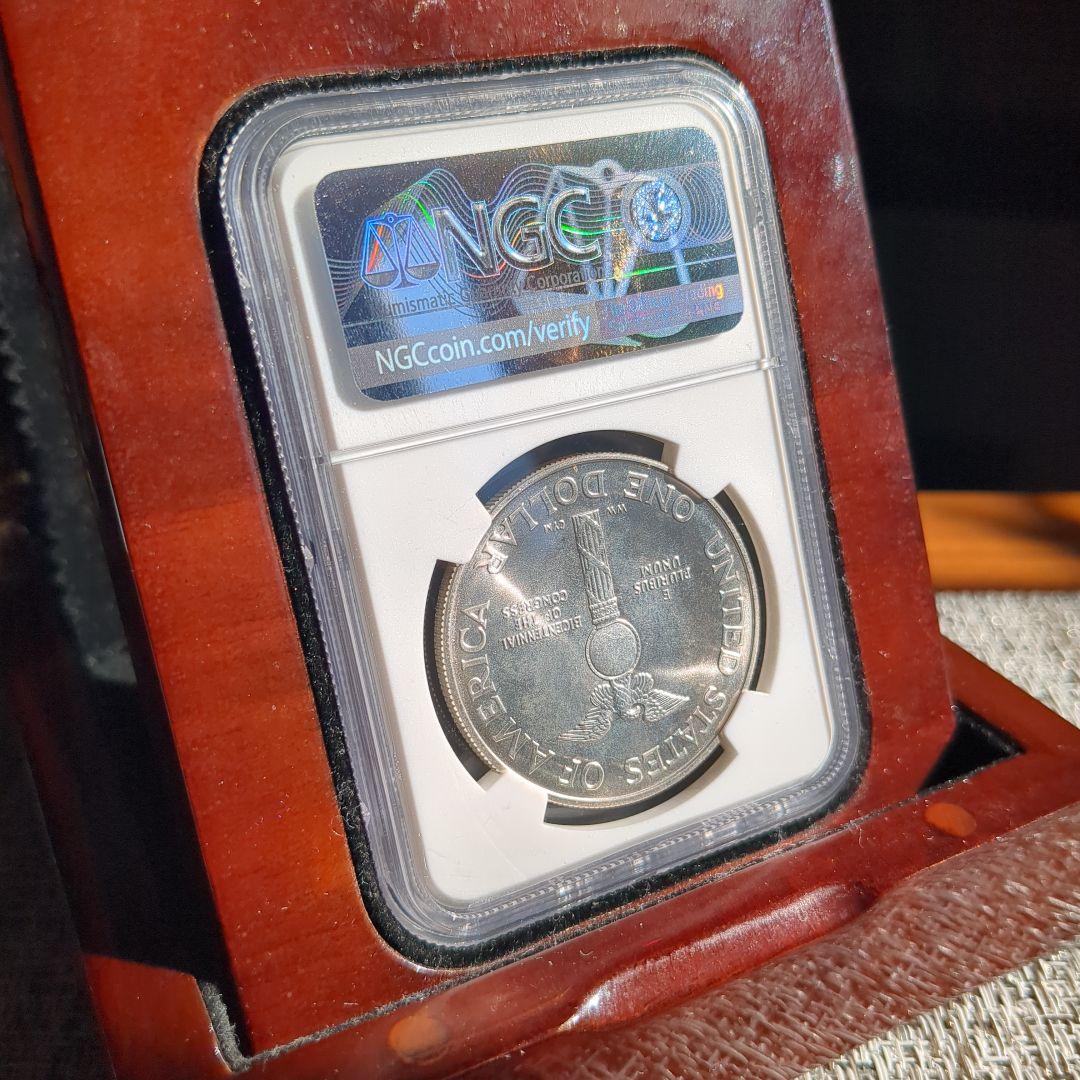 【NGC MS67】1989 アメリカ銀貨 連邦議会200周年記念 美品 鑑定済