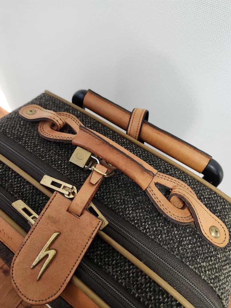 HARTMAN　ハートマン　キャリーケース　ツイード　レザー