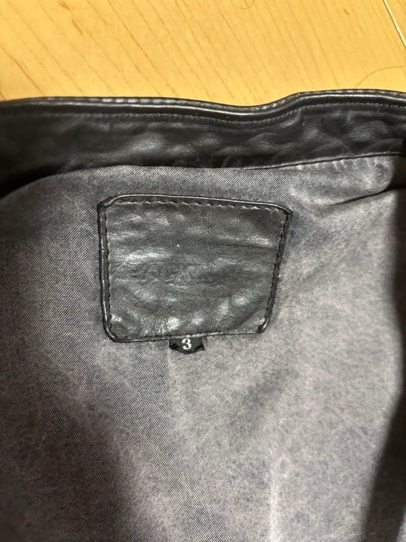 ISAMU KATAYAMA BACKLASH ベルギーショルダー　革ジャン