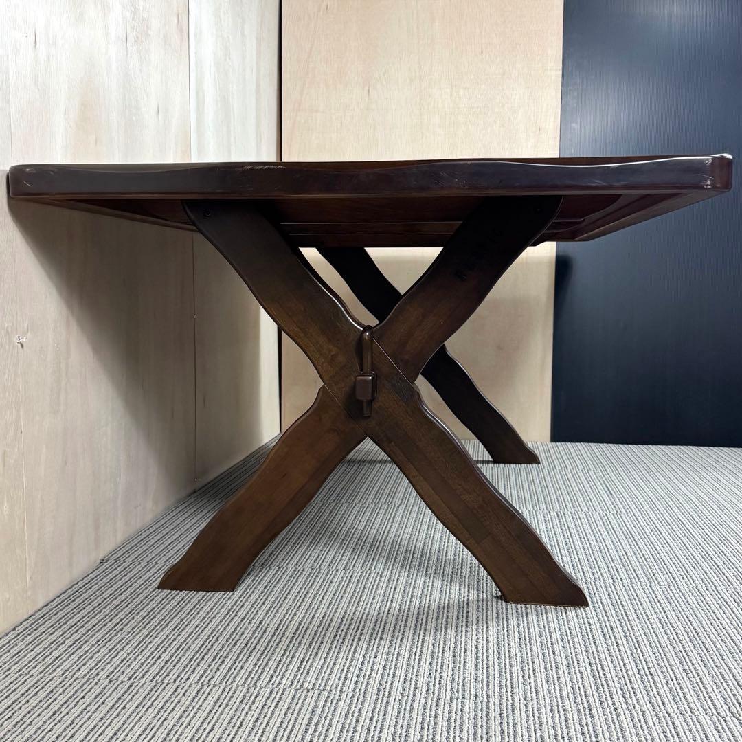 カリモク ルスティック ダイニングテーブル 大 ビンテージ 引き取り値下げ有り