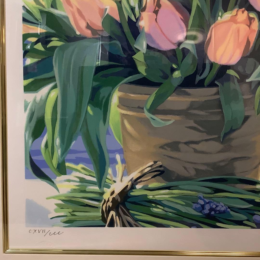 笹倉鉄平　ブルーメンス　シルクスクリーン　版画