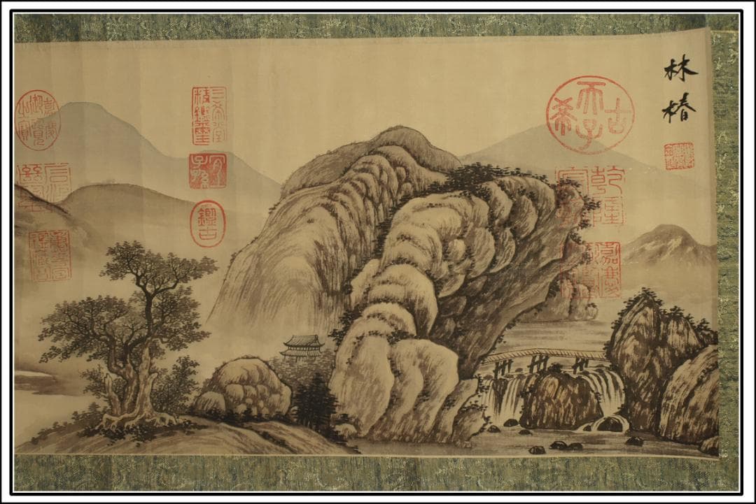 民間仕入れ品　中国宋時代の絵　激安骨董品　肉筆保証 BD413A5-2