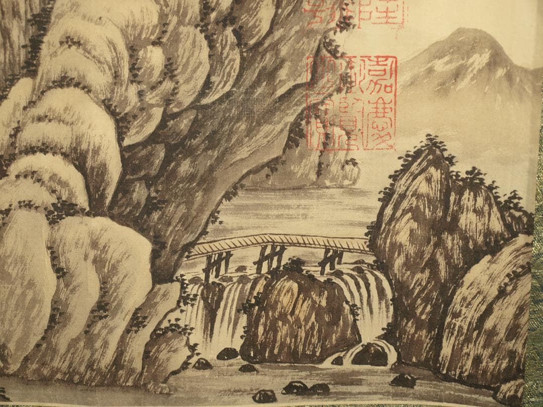 民間仕入れ品　中国宋時代の絵　激安骨董品　肉筆保証 BD413A5-2