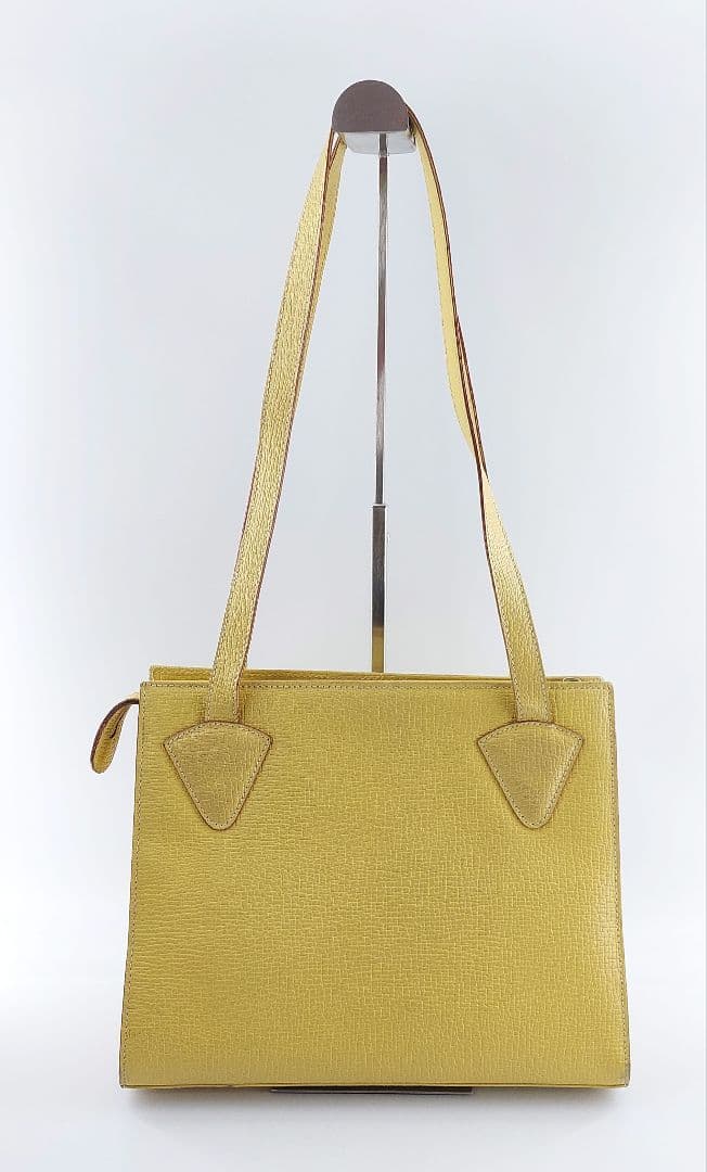 ヴィンテージ ロエベ LOEWE イエロー ハンドバッグ 現状品