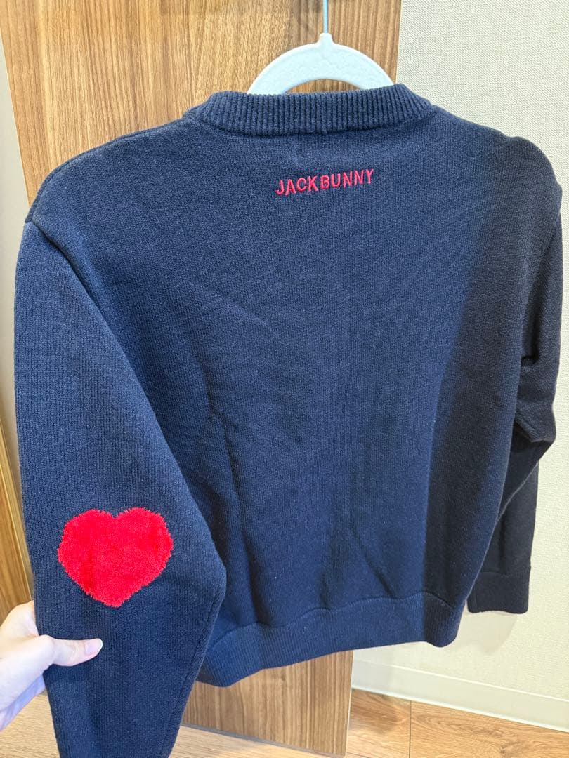 Jack Bunny ネイビー ハートセーター