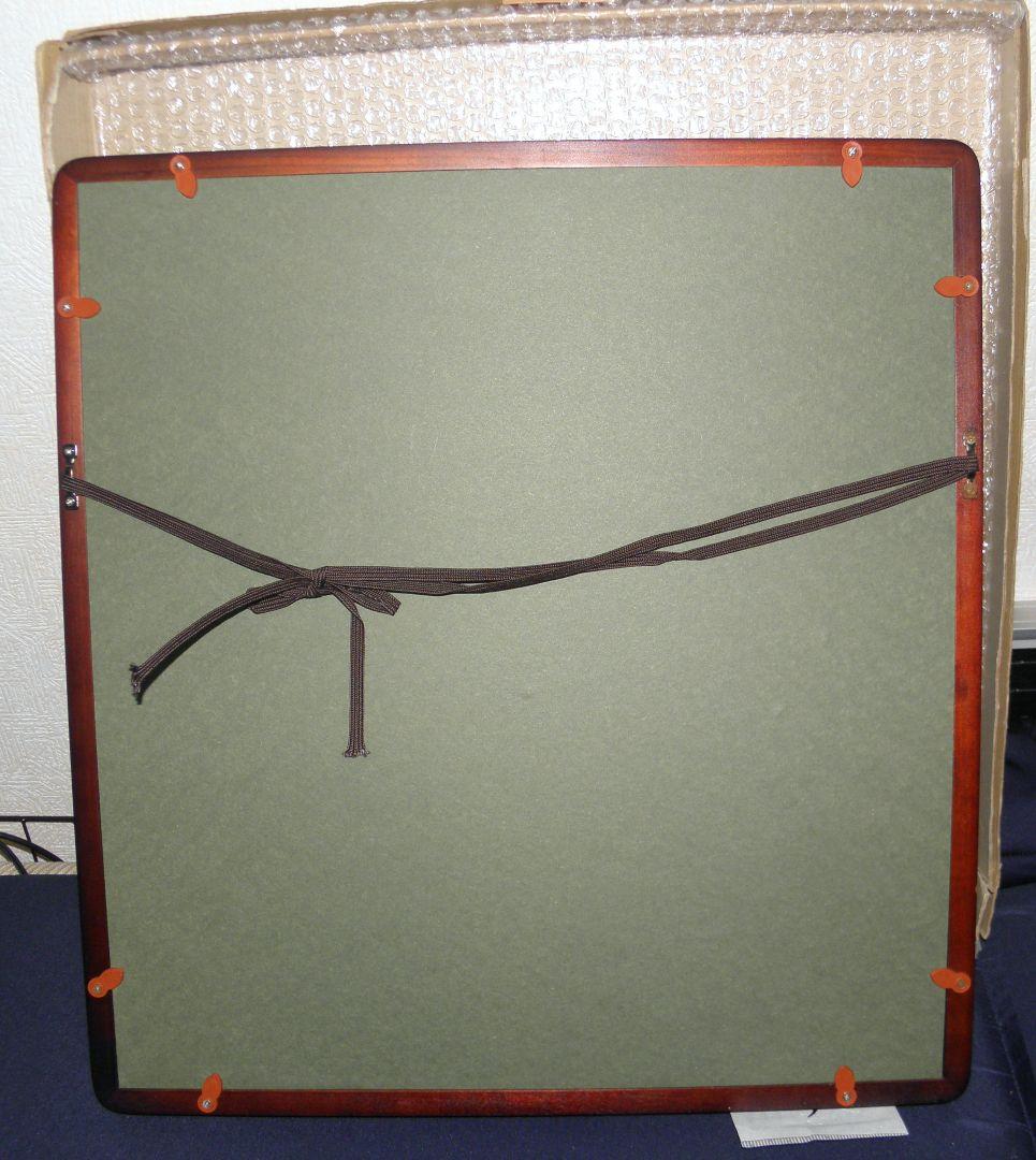 ​【伝統工芸】伊勢型紙 額装品「鶴」手彫り おおすぎ謹製 縁起物