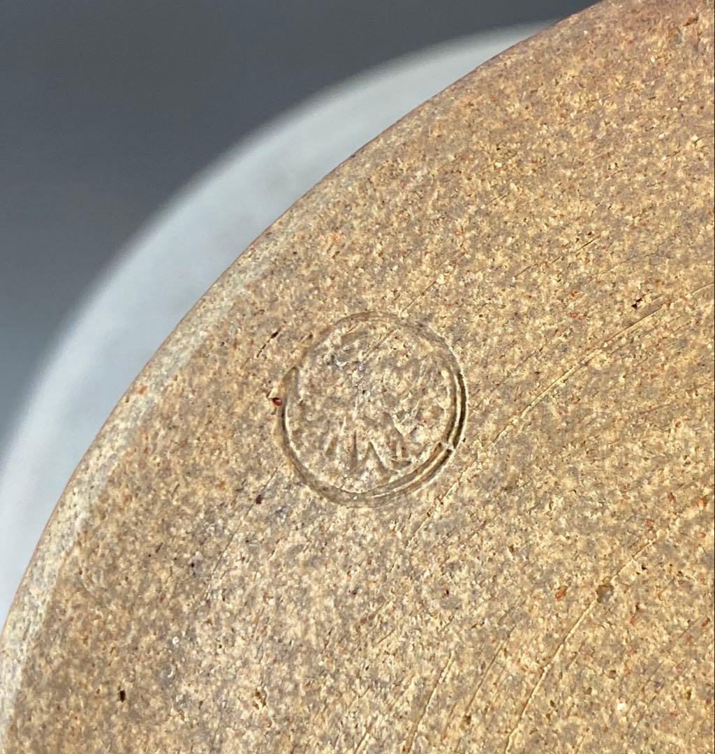 【茶道具】佐久間芳山造　茶会図水指（共箱）