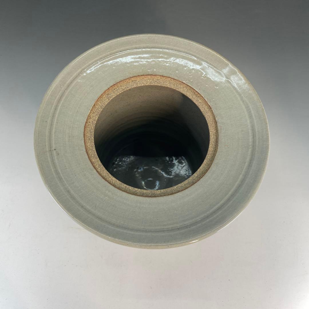 【茶道具】佐久間芳山造　茶会図水指（共箱）