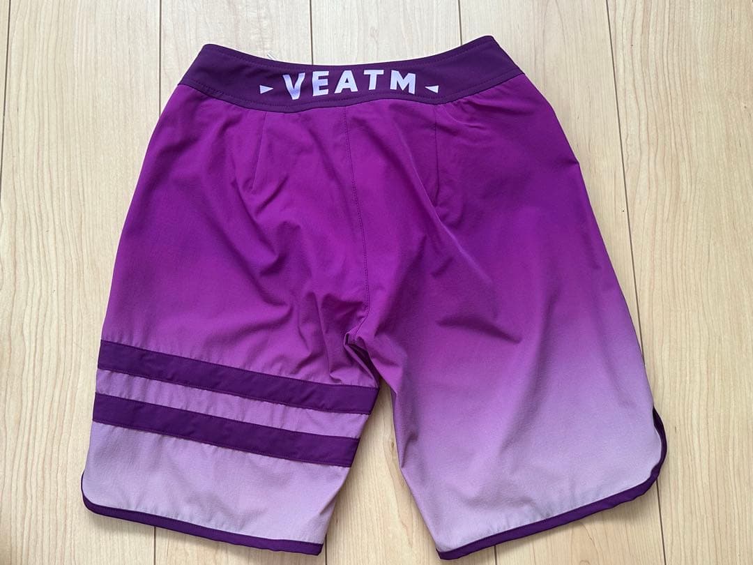 VEATM フィジーク用サーフパンツ 紫 グラデーション Sサイズ