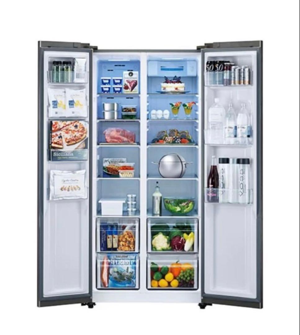 AQUA ノンフロン冷凍冷蔵庫 AQR-SBS45H (S) 2019 年