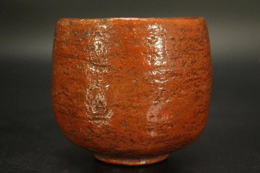 茶道具 赤楽茶碗 野点 時代物(A806)