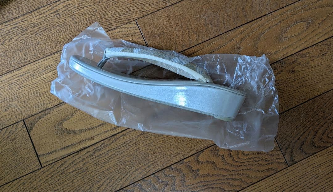 【専用】シルバー帯地 和装用バッグと草履のセット フリーサイズ フォーマル