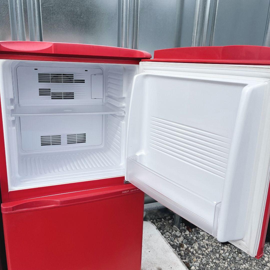 270設置まで対応 新生活　赤冷蔵庫　8kg洗濯機　人気モデル　AQUAセット