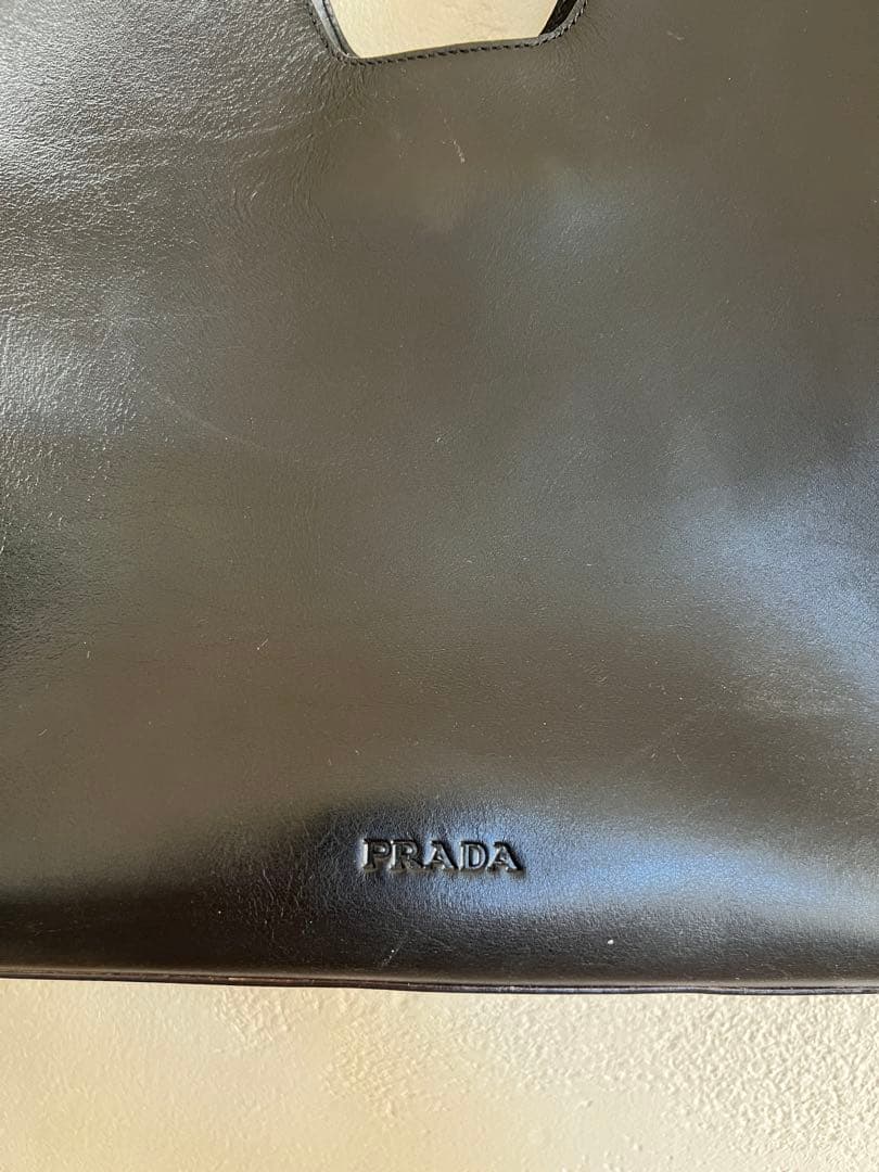 バッグ PRADA archive leather shoulder bag
