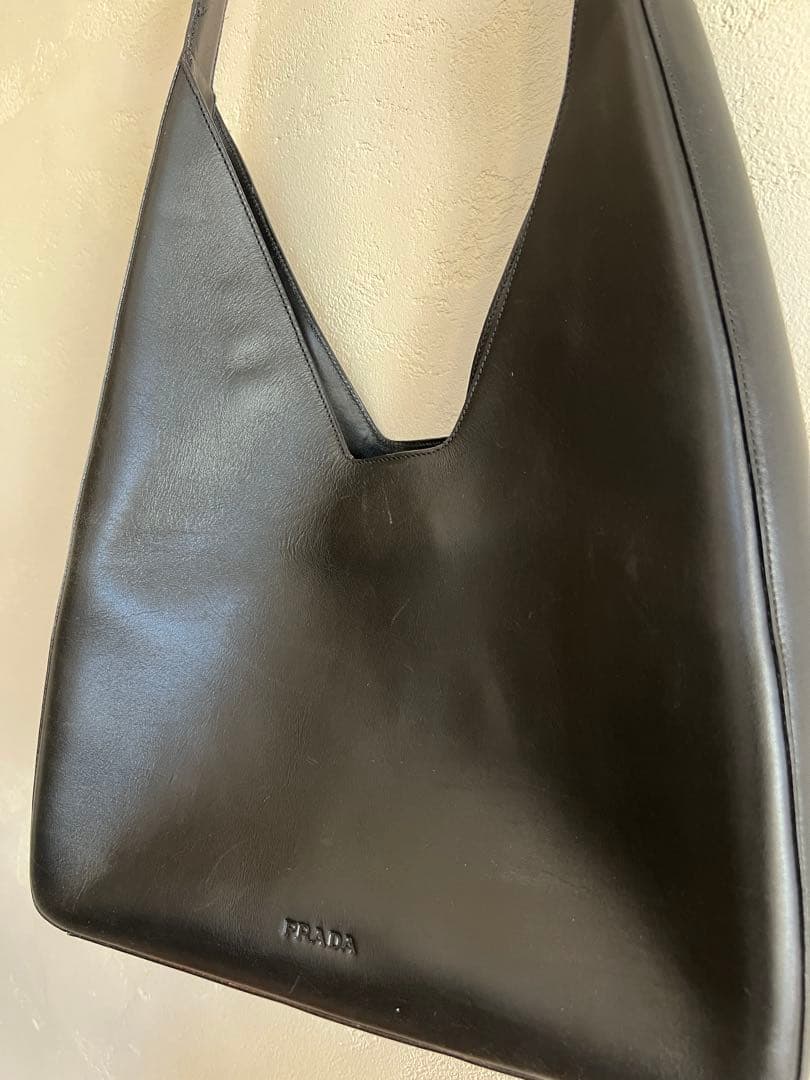 バッグ PRADA archive leather shoulder bag