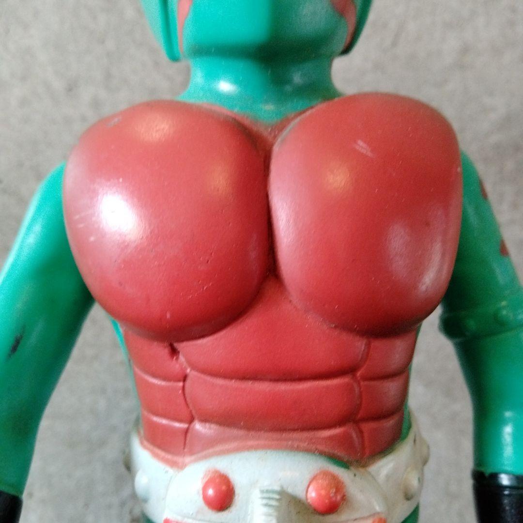 当時物仮面ライダーアマゾンソフビ無版権パチ約23センチ