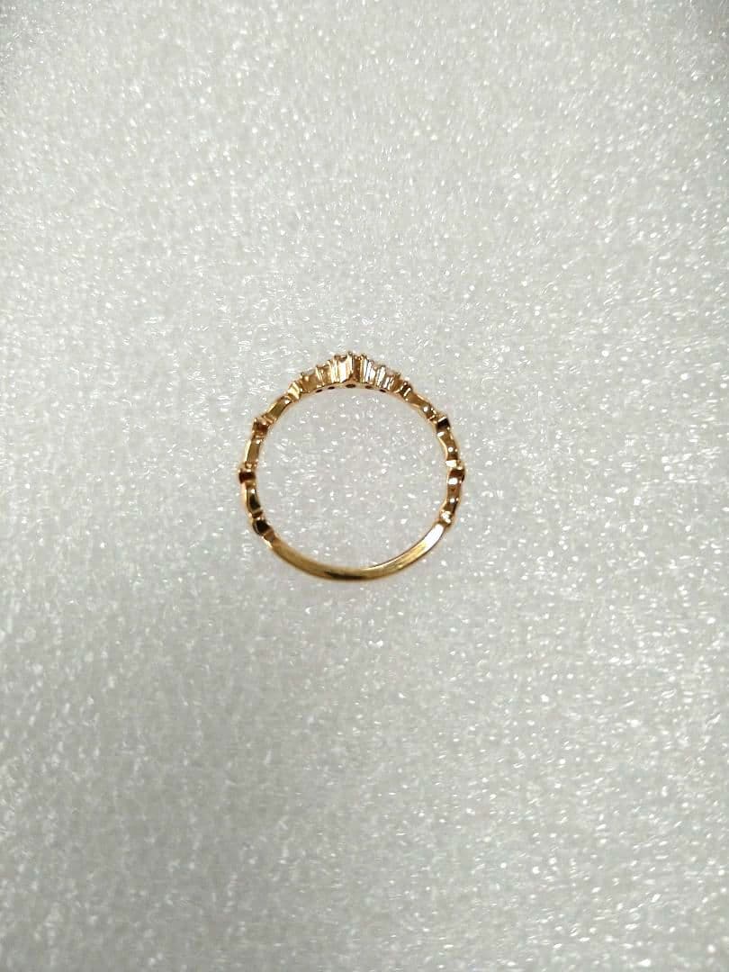 agete アガット K18 ダイヤモンド（0.08）・リング（7号）