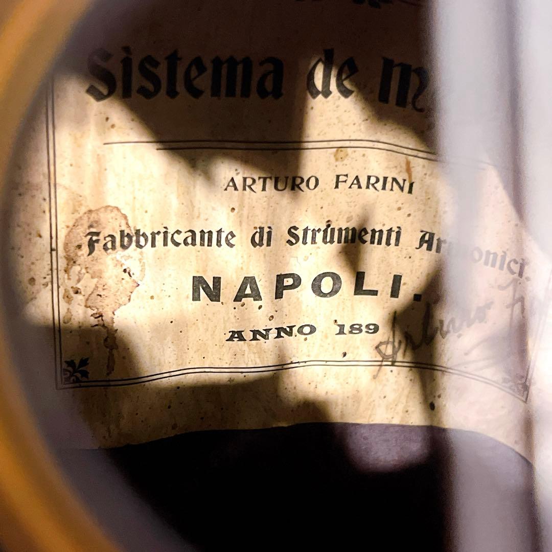 希少NAPOLI マンドリン 1890年代　インレイ　ARTURO FARINI