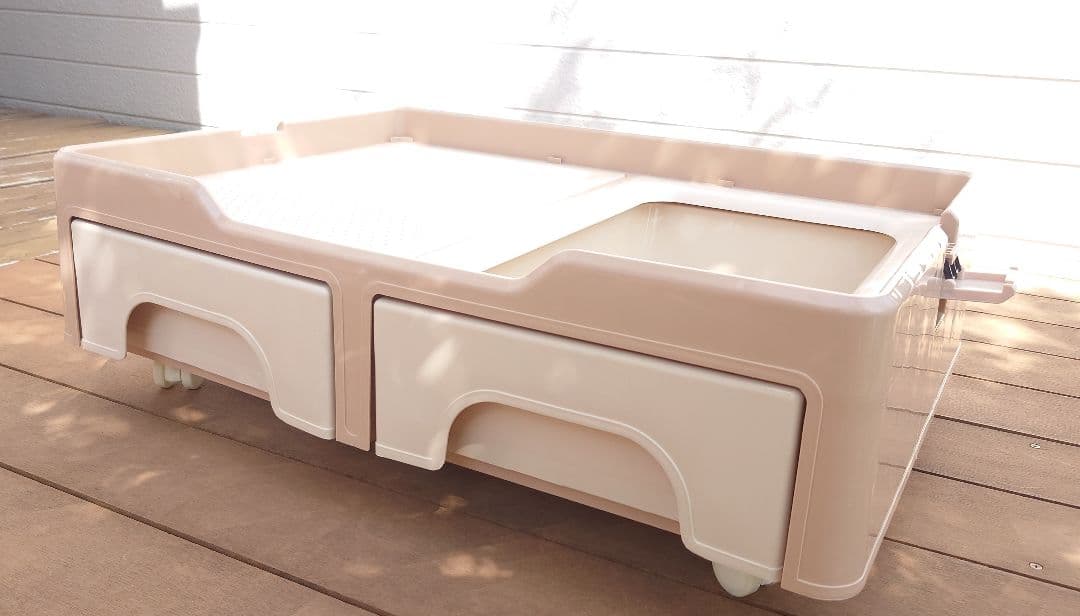 キャットケージ 2段式 ☆にゃん箱1号　STADIUM アイボリー(おまけ付き)