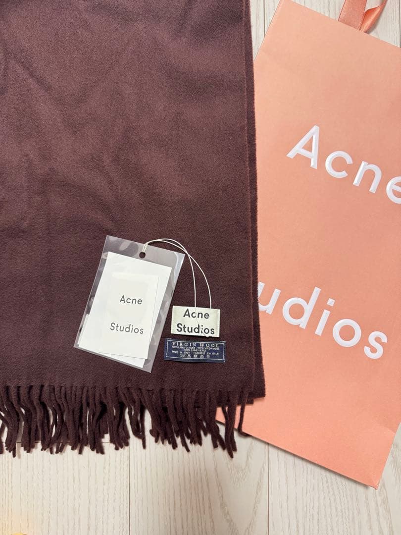Acne Studios アクネ 旧タグ 大判 マフラー ストール ボルドー