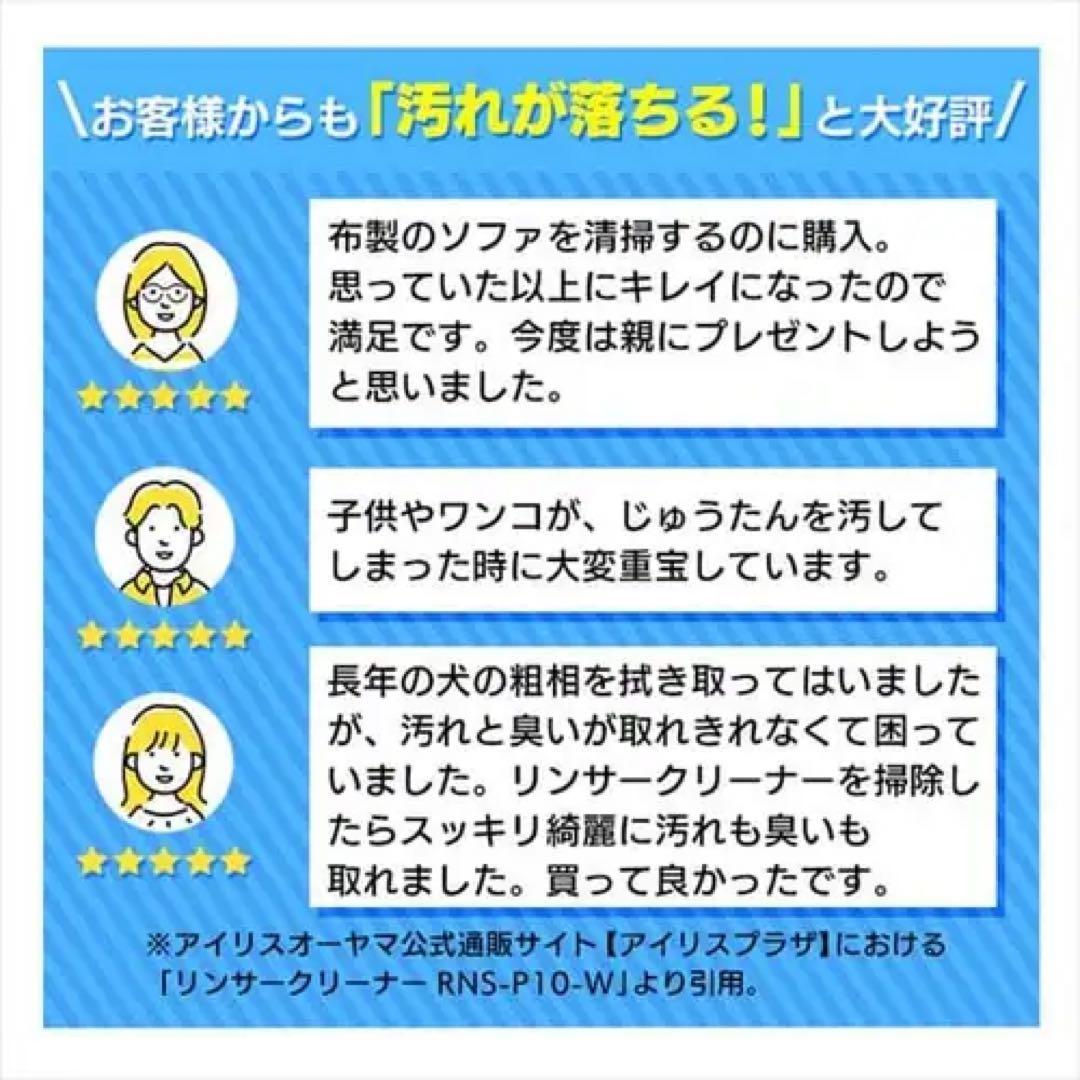 リンサークリーナー RNSK-P10-W アイリスオーヤマ