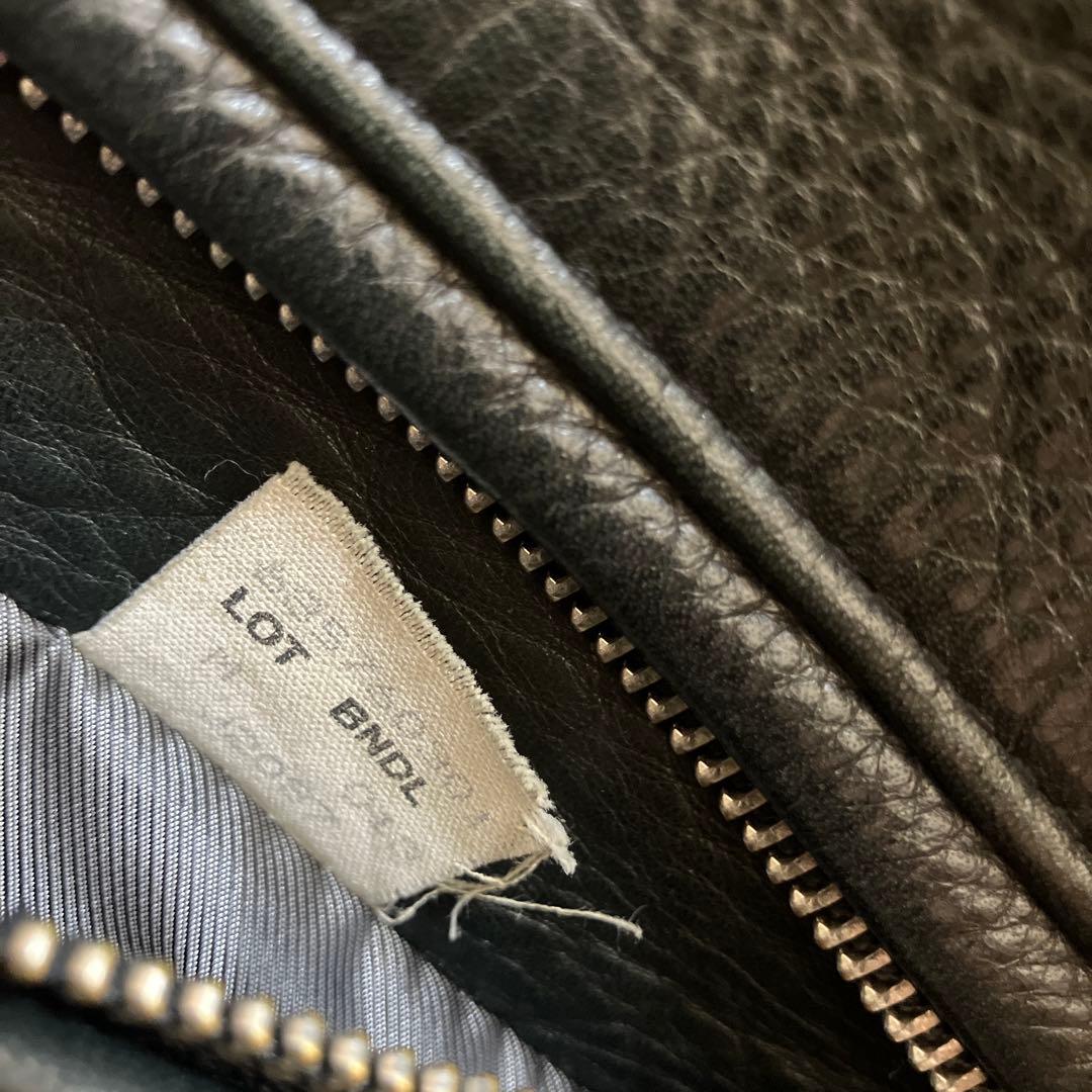 Schott /Supreme ブラック レザー シングルライダース M