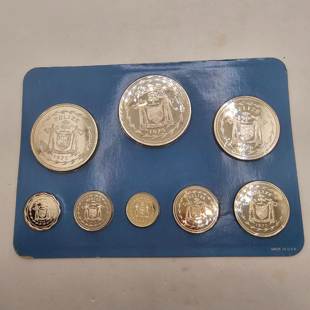 【純銀】1975年 ベリーズ公式通貨 プルーフ 8種 フランクリンミント