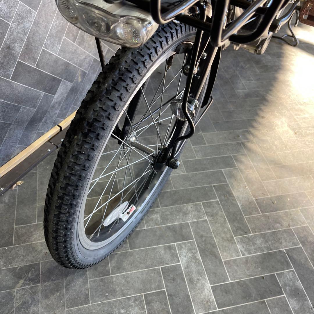 電動アシスト自転車 シティタイプ ブラック 前カゴ付き