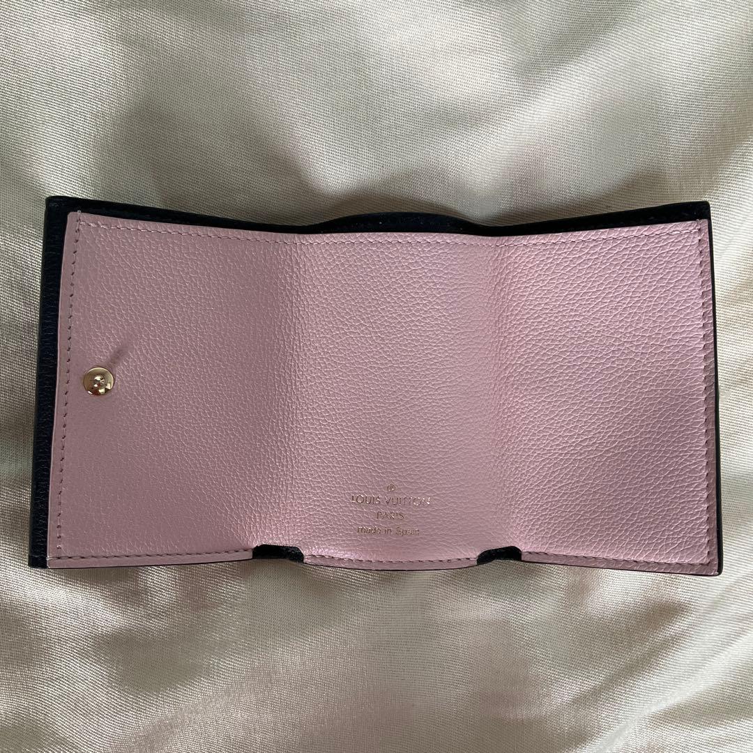 LOUIS VUITTON ポルトフォイユ ロックミニ ベージュ ブラック