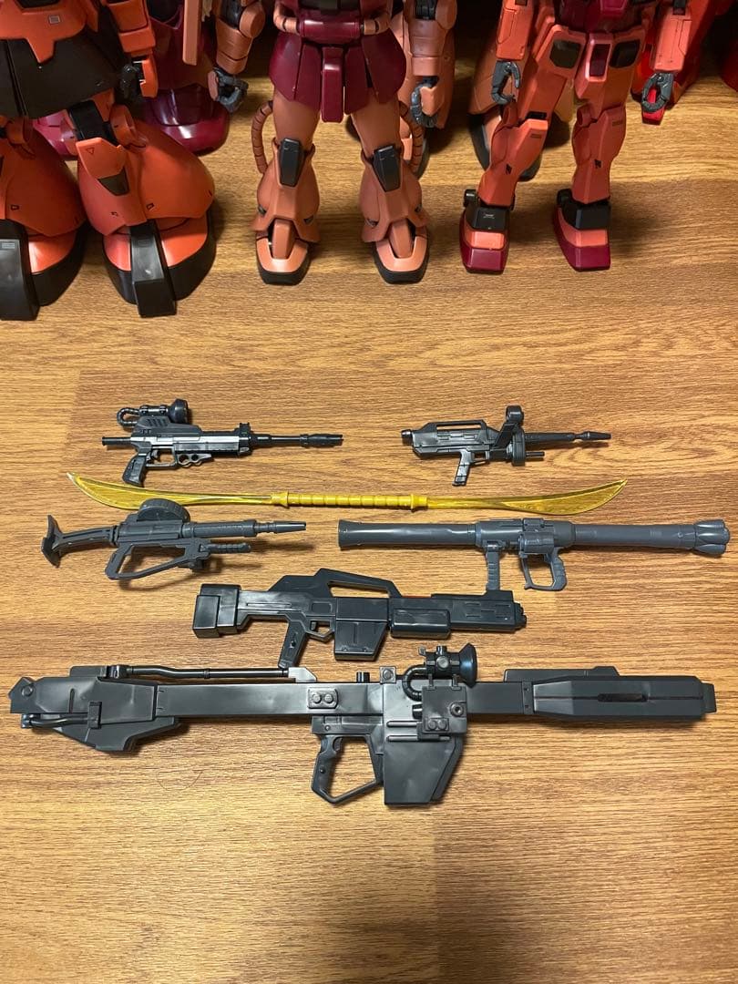 MG 1/100 シャア専用搭乗機6体セット ガンプラ ザク ドム ゲルググ 等